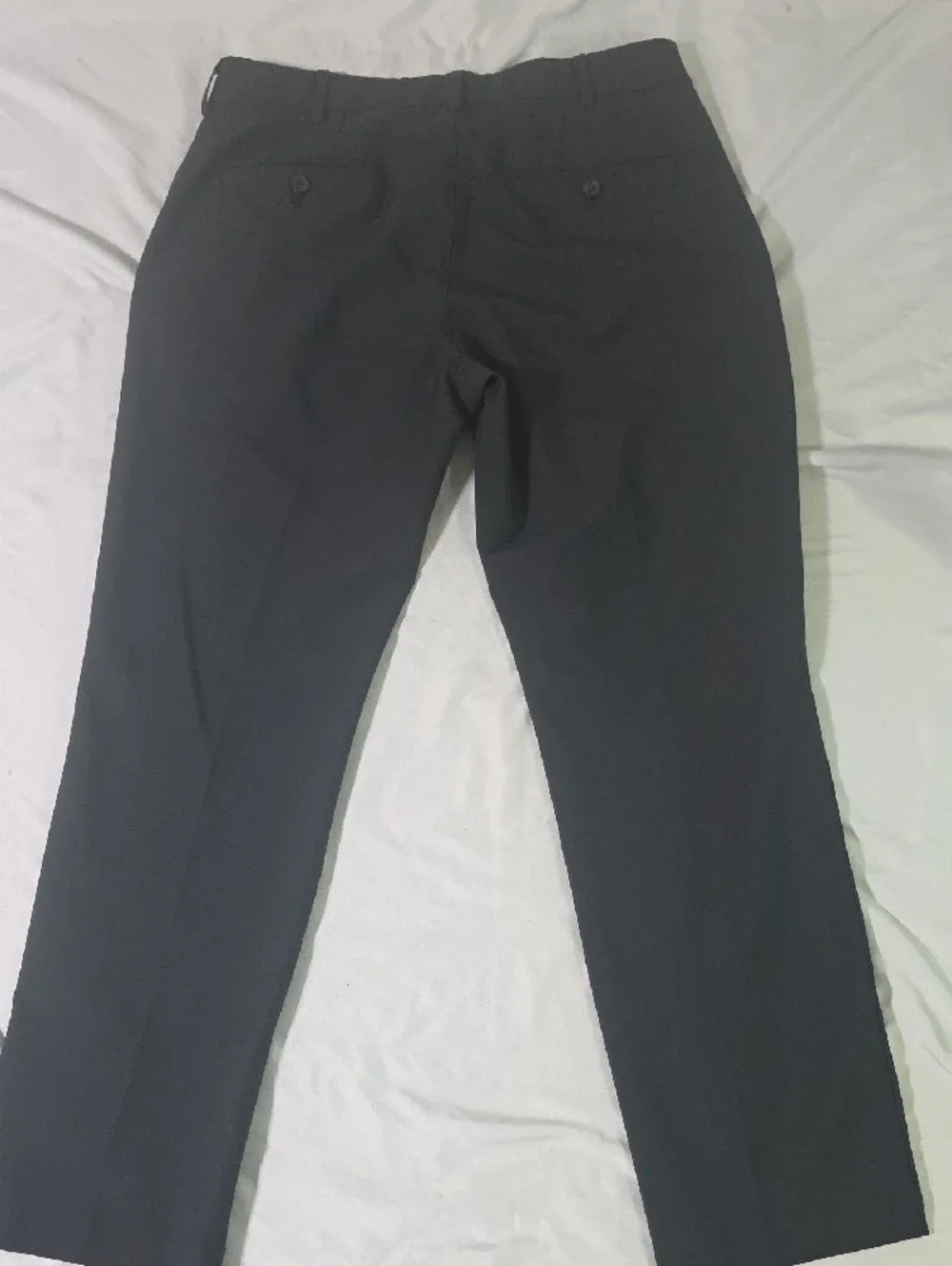 Van Heusen Black Men's Dress Pants - Straight Leg